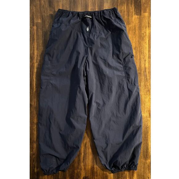 Free People Movement Womens Small Track Pants Three Pointer Navy Floral Side Zip - Picture 5 of 16